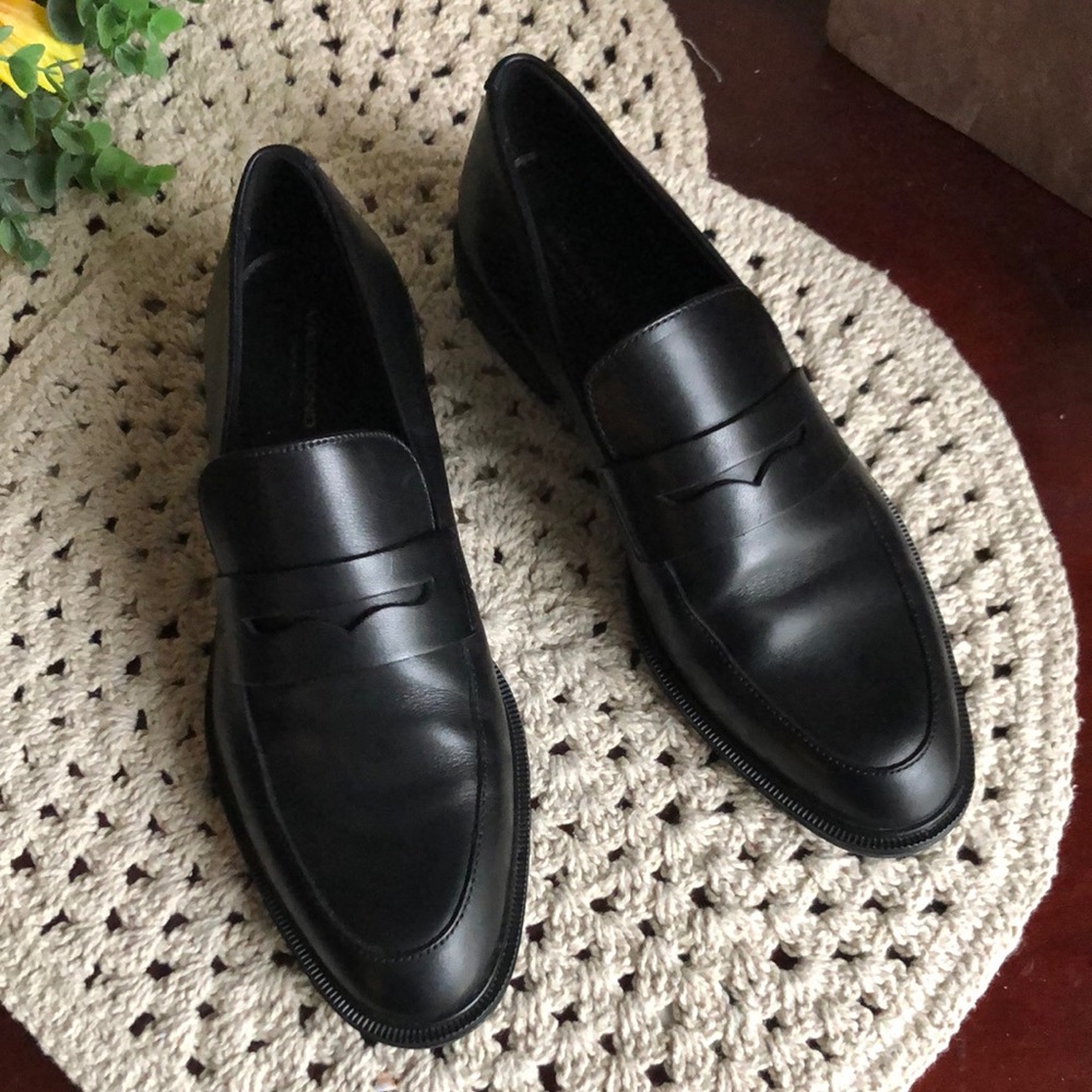 Vagabond Black Leather Women's Loafers